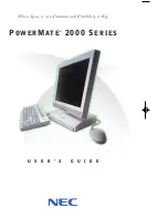 Preview for 1 page of NEC 2000 Series User Manual