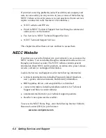 Preview for 92 page of NEC 2000 Series User Manual