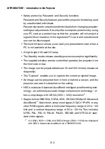 Preview for 3 page of NEC 240K - LT XGA DLP Projector User Manual