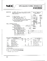 Preview for 1 page of NEC 2SD882 Specifications