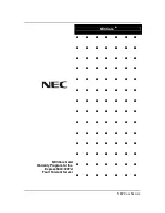 Preview for 1 page of NEC 320Fd Service Manual