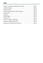 Preview for 2 page of NEC 3M V Series User Manual