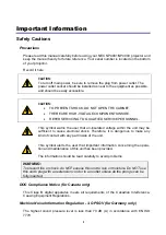 Preview for 3 page of NEC 4001-20B - Voclan Advertisement Display User Manual