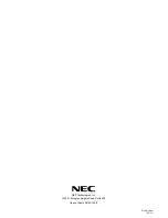 Preview for 64 page of NEC 42/50PD1 User Manual