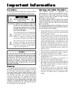 Preview for 3 page of NEC 42VP4A User Manual