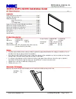 NEC 42VP5 Installation Manual preview