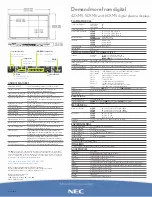 Предварительный просмотр 2 страницы NEC 42XM5 - PlasmaSync - 42" Plasma Panel Brochure & Specs