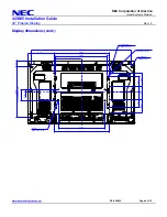 Preview for 4 page of NEC 42XM5 - PlasmaSync - 42" Plasma Panel Installation Manual