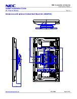 Preview for 9 page of NEC 42XM5 - PlasmaSync - 42" Plasma Panel Installation Manual