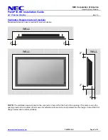 Preview for 2 page of NEC 42XP10 - PlasmaSync - 42" Plasma Panel Installation Manual