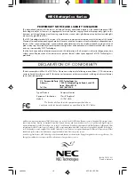 Preview for 16 page of NEC 50016755 - MultiSync E900 Plus User Manual
