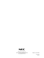 Preview for 44 page of NEC 50XR4 User Manual