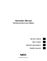 Предварительный просмотр 1 страницы NEC 50XR5 Operation Manual