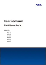 Preview for 1 page of NEC 60005045 User Manual