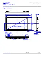 Предварительный просмотр 3 страницы NEC 60XM5 - PlasmaSync - 60" Plasma Panel Installation Manual