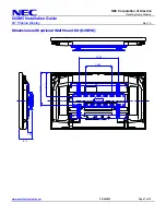 Предварительный просмотр 7 страницы NEC 60XM5 - PlasmaSync - 60" Plasma Panel Installation Manual