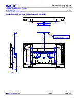 Предварительный просмотр 8 страницы NEC 60XM5 - PlasmaSync - 60" Plasma Panel Installation Manual