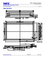 Preview for 3 page of NEC 60XP10 - PlasmaSync - 60" Plasma Panel Installation Manual