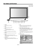 Предварительный просмотр 12 страницы NEC 60XP10 - PlasmaSync - 60" Plasma Panel User Manual