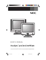 Preview for 1 page of NEC 700 User Manual