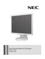NEC 70GX2 - MultiSync - 17" LCD Monitor User Manual preview