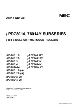 NEC 78011BGC AB8 Series User Manual preview