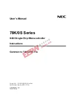 NEC 78K/0S Series User Manual preview