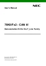 NEC 78K0/Fx2 User Manual preview
