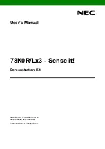 NEC 78K0R/L 3 Sense it! Series User Manual предпросмотр