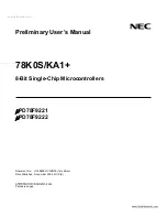 NEC 78K0S/KA1+ Preliminary User'S Manual preview