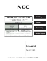 NEC 80044 System Manual preview