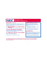 Preview for 1 page of NEC 870 - SuperScript B/W Laser Printer Network Quickstart