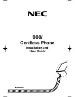 Preview for 1 page of NEC 900i Installation And User Manual