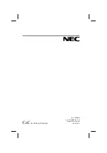 Preview for 91 page of NEC A500 JC-1576VMB User Manual