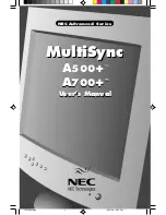 NEC A500+TM User Manual preview