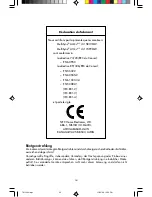 Предварительный просмотр 36 страницы NEC A500+TM User Manual