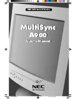 Preview for 1 page of NEC A900FE User Manual