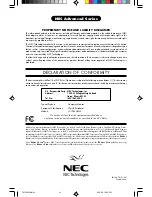 Preview for 32 page of NEC A900FE User Manual