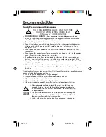 Предварительный просмотр 9 страницы NEC AccuSync 75F User Manual