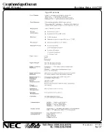 NEC AccuSync 95F Support Document preview