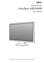 NEC AccuSync AS203WMi-BK User Manual предпросмотр
