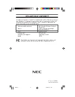 Preview for 15 page of NEC AccuSync  Display Solutions  AccuSync User Manual