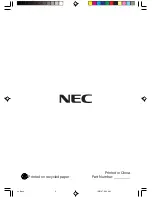 Preview for 24 page of NEC AccuSync LCD193WM User Manual