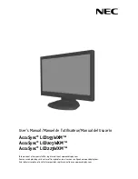 NEC AccuSync LCD193WXM User Manual preview