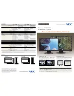 NEC AccuSync LCD194WXM Specifications preview