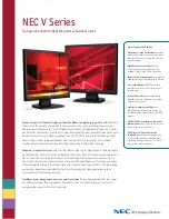 Preview for 1 page of NEC AccuSync LCD19V Brochure & Specs