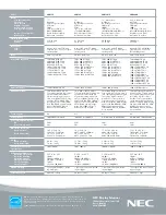 Предварительный просмотр 2 страницы NEC AccuSync LCD19V Specifications