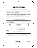 Preview for 84 page of NEC AccuSync LCD22WMGX, AccuSync LCD24WMCX User Manual