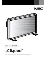 Preview for 1 page of NEC AccuSync LCD4000 User Manual