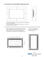 Preview for 3 page of NEC AccuSync LCD4000e Dimensions